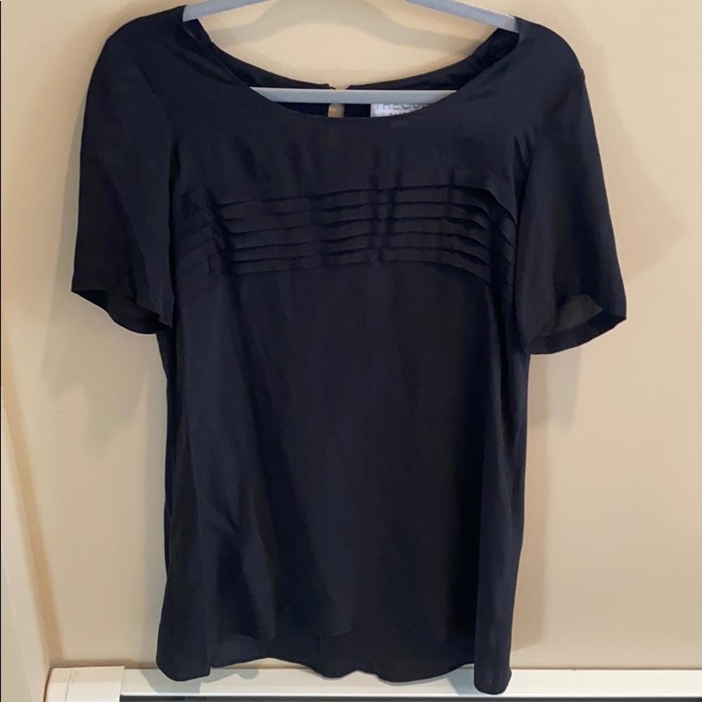 The Cue by Cher Qu Black Short Sleeve Dress Size L